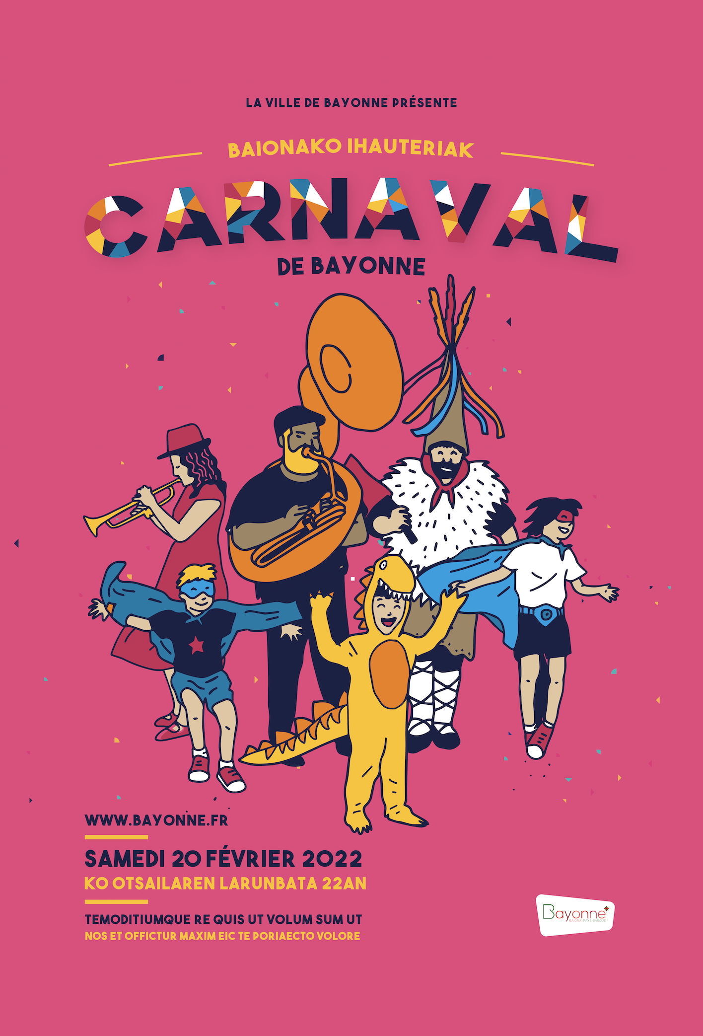 Carnaval Bayonne affiche 2022